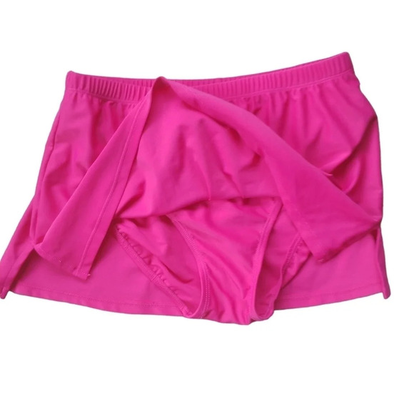 Krista Pink Swim Skort Bottoms Fuschia Size Small - Picture 3 of 7